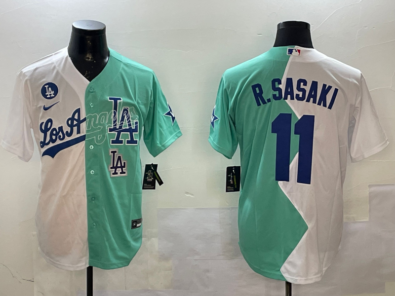 Men Los Angeles Dodgers #11 R Sasaki white 2025 MLB nike jersey style 20->los angeles dodgers->MLB Jersey